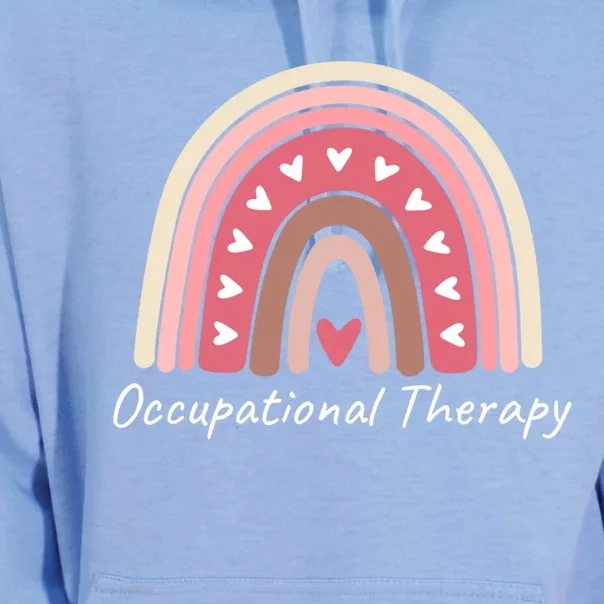 Rainbow Occupational Therapy Gift Cute Pink Boho Chic Ot Gift Unisex Surf Hoodie