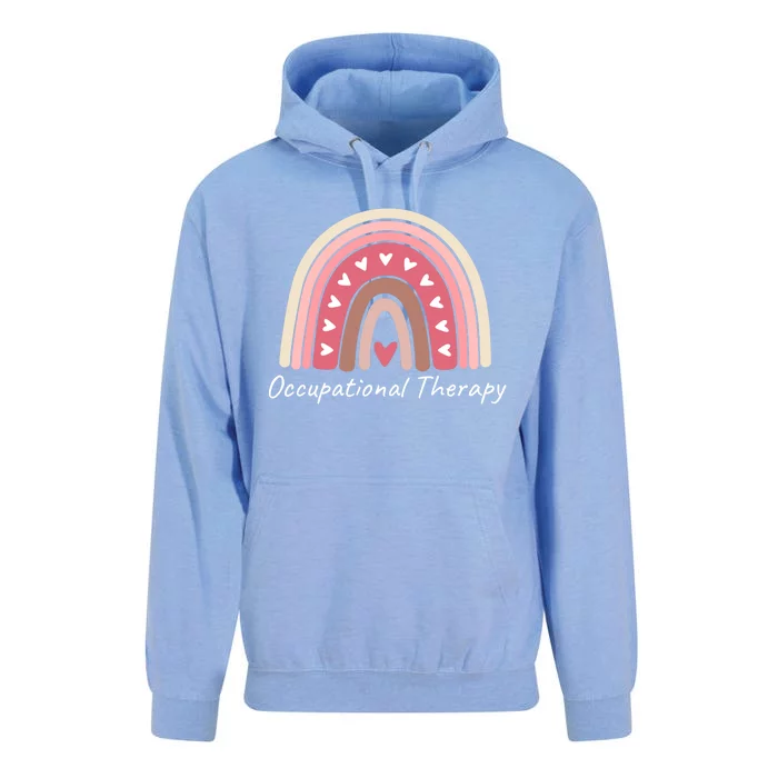 Rainbow Occupational Therapy Gift Cute Pink Boho Chic Ot Gift Unisex Surf Hoodie