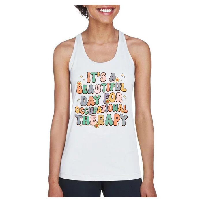 Retro Occupational Therapy Women's Racerback Tank