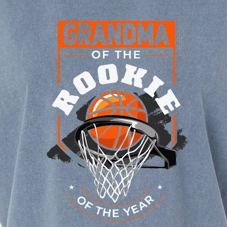 Rookie Of The Year Basketball Grandma Of The Rookie Garment-Dyed Women's Muscle Tee