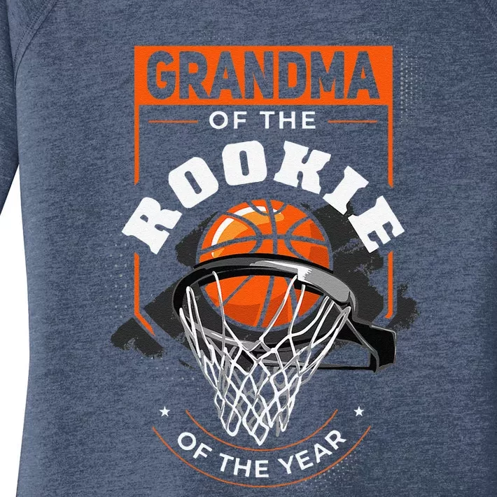 Rookie Of The Year Basketball Grandma Of The Rookie Women's Perfect Tri Tunic Long Sleeve Shirt