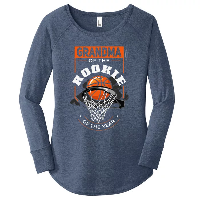 Rookie Of The Year Basketball Grandma Of The Rookie Women's Perfect Tri Tunic Long Sleeve Shirt