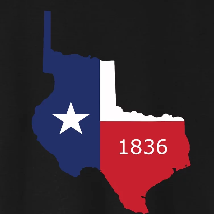 Republic Of Texas 1836 Lone Star State Women's Crop Top Tee