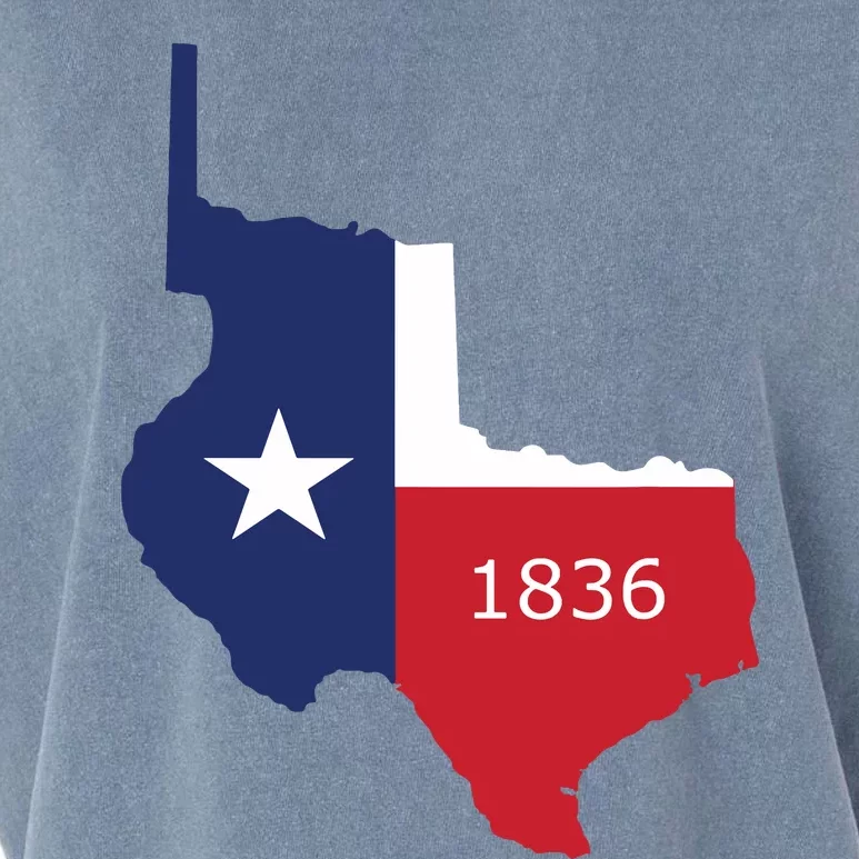 Republic Of Texas 1836 Lone Star State Garment-Dyed Women's Muscle Tee