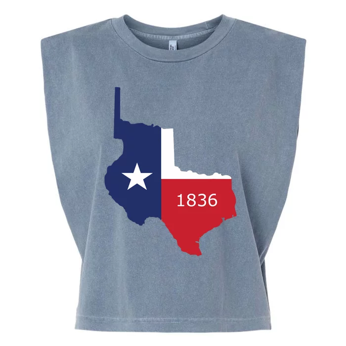 Republic Of Texas 1836 Lone Star State Garment-Dyed Women's Muscle Tee