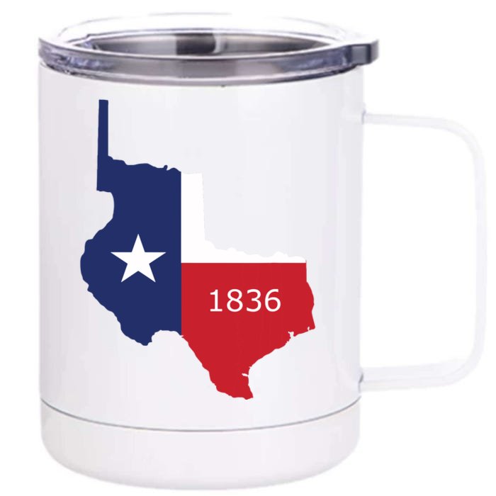 Republic Of Texas 1836 Lone Star State Front & Back 12oz Stainless Steel Tumbler Cup