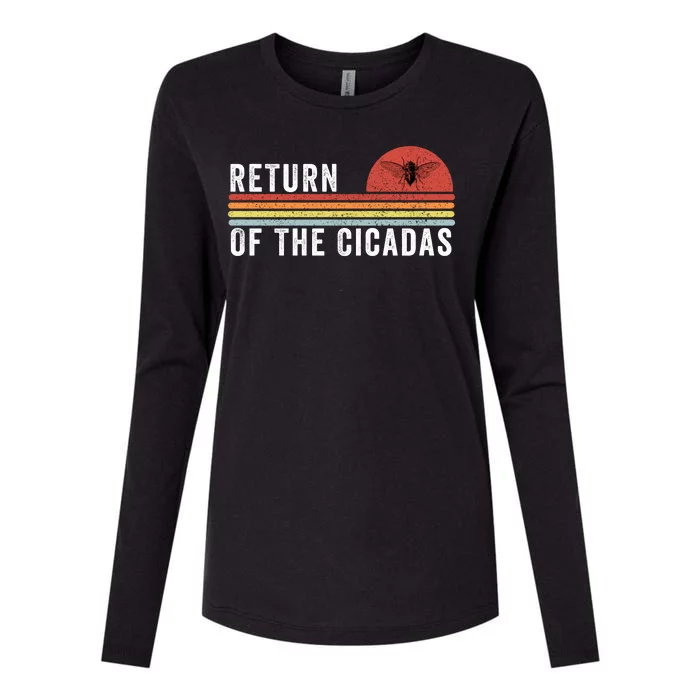 Return Of The Cicadas Funny Cicada Nature Lover Cicada Emergence Cicada Lover Womens Cotton Relaxed Long Sleeve T-Shirt