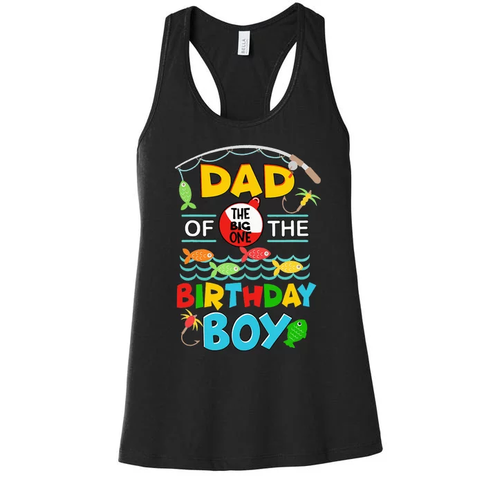 Retro Ofishally The Best Dad Fishing Father Fisherman Papa Women's Racerback Tank