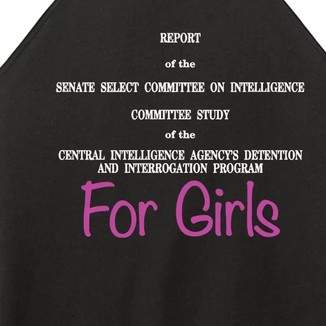 Report Of The Senate Select Committee On Intelligence Women’s Perfect Tri Rocker Tank