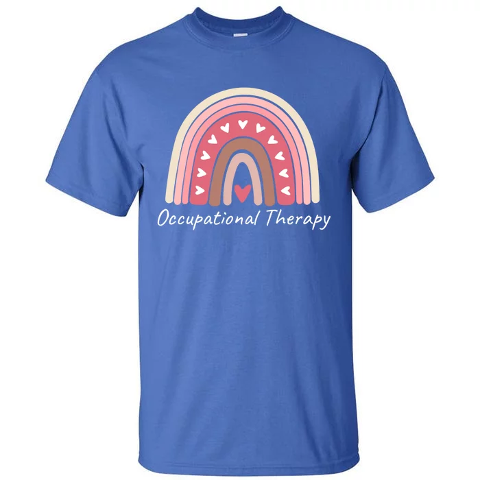 Rainbow Occupational Therapy Gift Cute Pink Boho Chic Ot Great Gift Tall T-Shirt