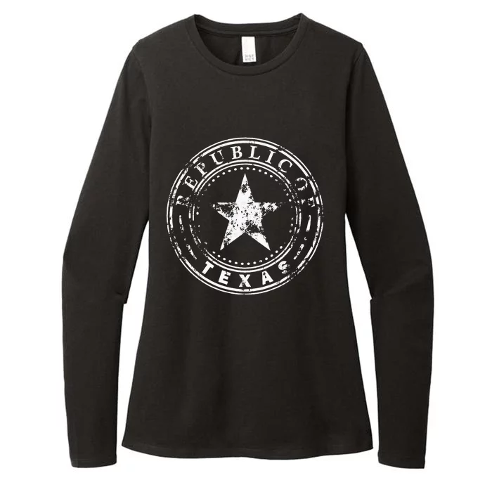 Republic Of Texas Womens CVC Long Sleeve Shirt