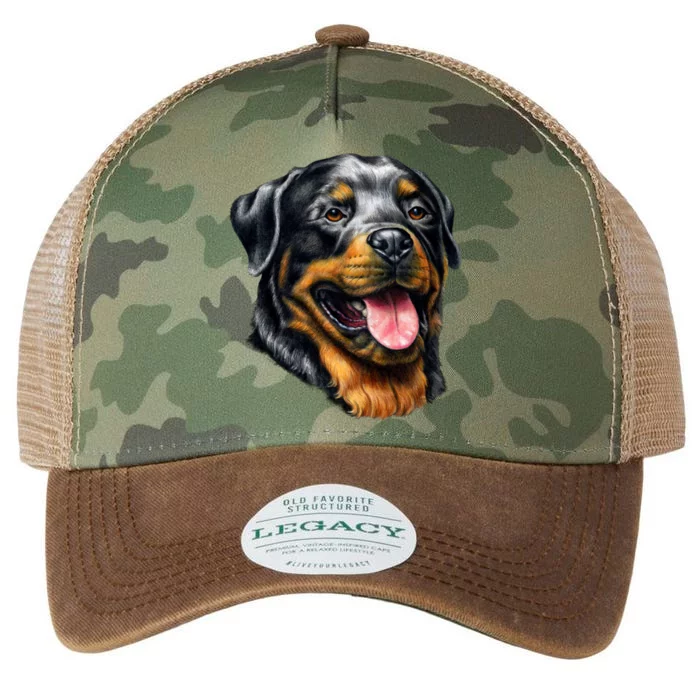 Rottweiler Face Legacy Tie Dye Trucker Hat