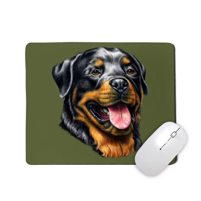 Rottweiler Face Mousepad