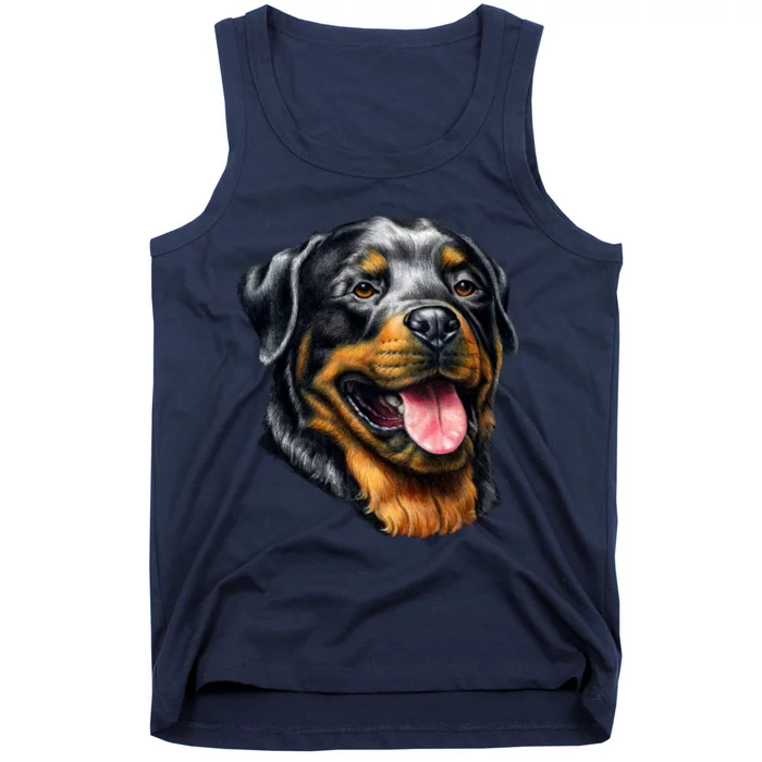 Rottweiler Face Tank Top