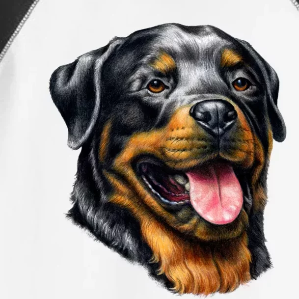 Rottweiler Face Toddler Fine Jersey T-Shirt