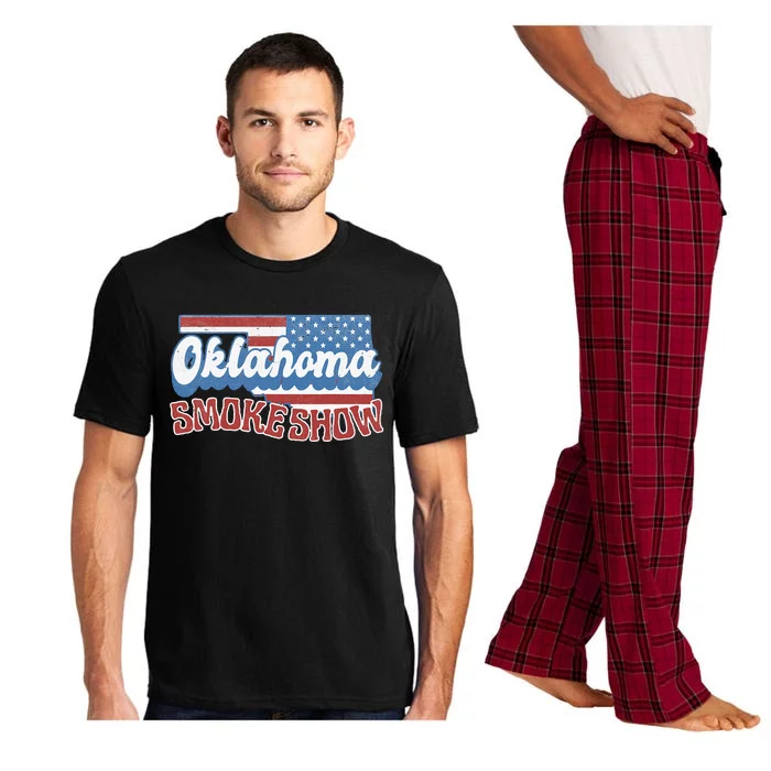 Retro Oklahoma Usa Flag Oklahoma Concert Pajama Set