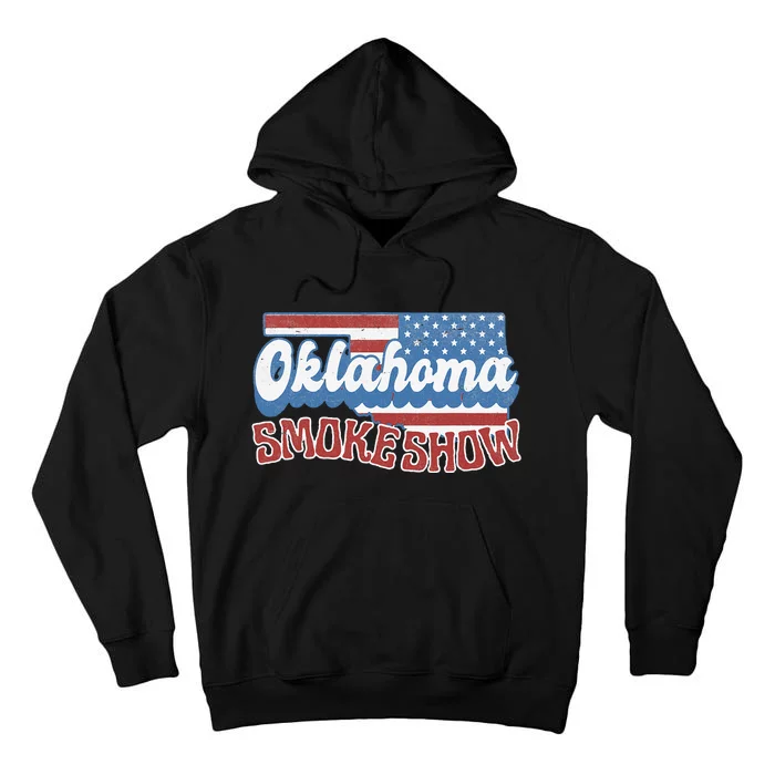 Retro Oklahoma Usa Flag Oklahoma Concert Tall Hoodie