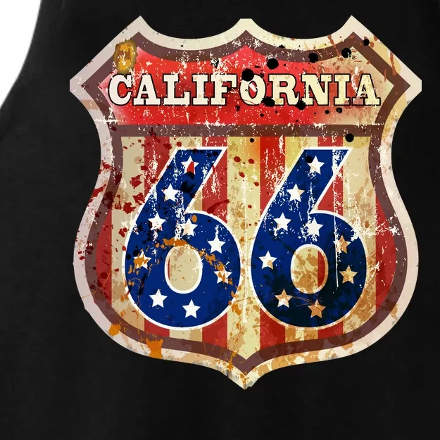 Route 66 California Ladies Tri-Blend Wicking Tank