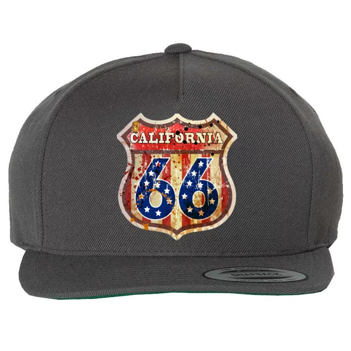 Route 66 California Wool Snapback Cap