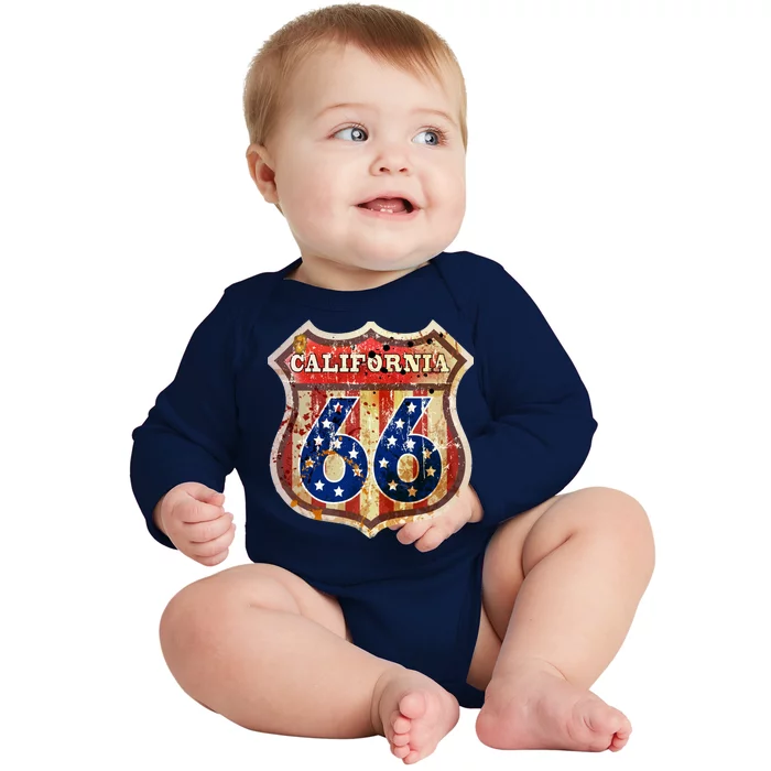 Route 66 California Baby Long Sleeve Bodysuit