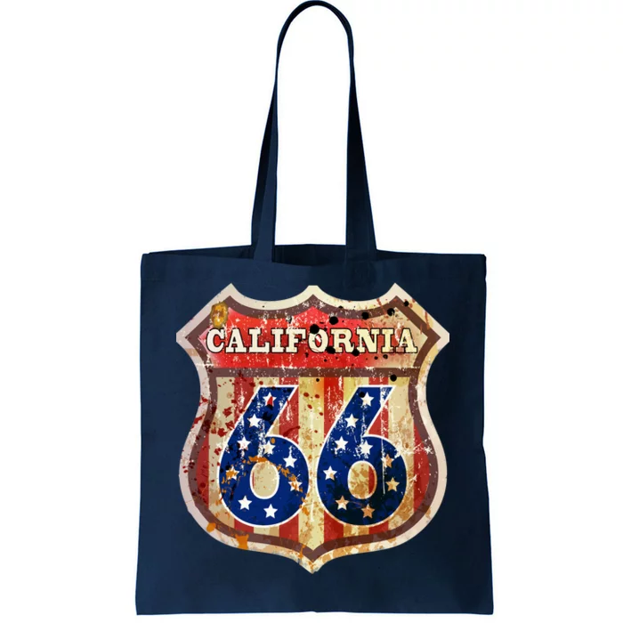 Route 66 California Tote Bag