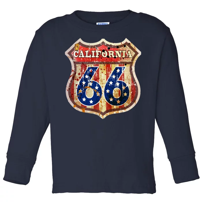 Route 66 California Toddler Long Sleeve Shirt