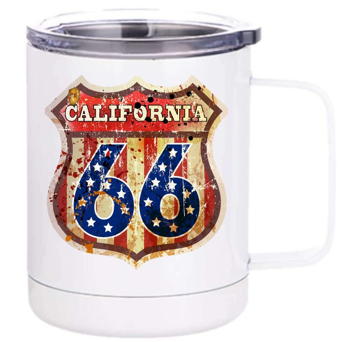 Route 66 California Front & Back 12oz Stainless Steel Tumbler Cup