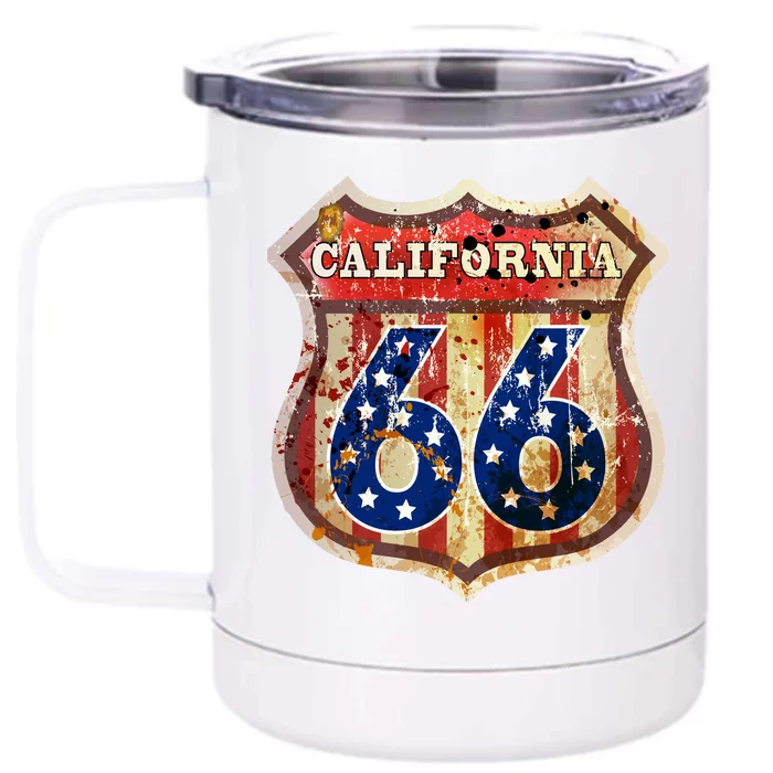 Route 66 California Front & Back 12oz Stainless Steel Tumbler Cup