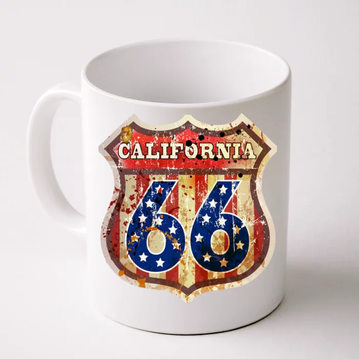 Route 66 California Front & Back Coffee Mug