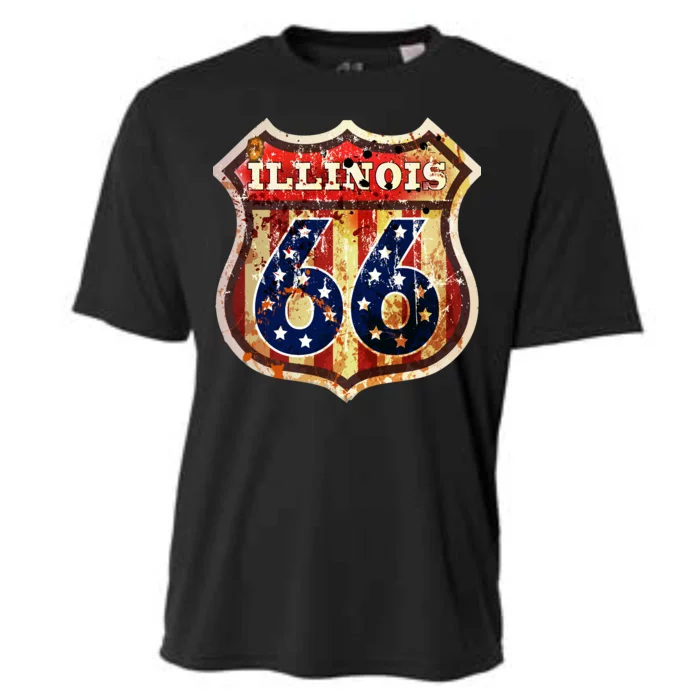 Route 66 Illinois Cooling Performance Crew T-Shirt