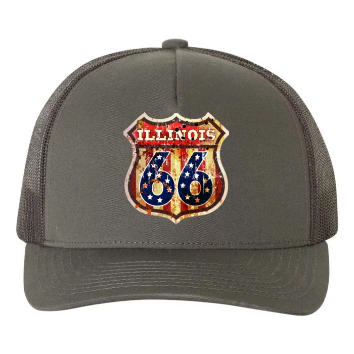 Route 66 Illinois Yupoong Adult 5-Panel Trucker Hat