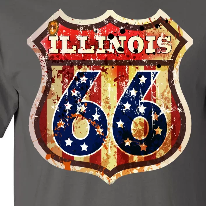 Route 66 Illinois Tall T-Shirt