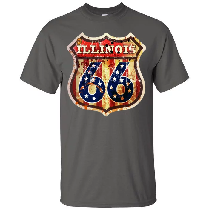 Route 66 Illinois Tall T-Shirt