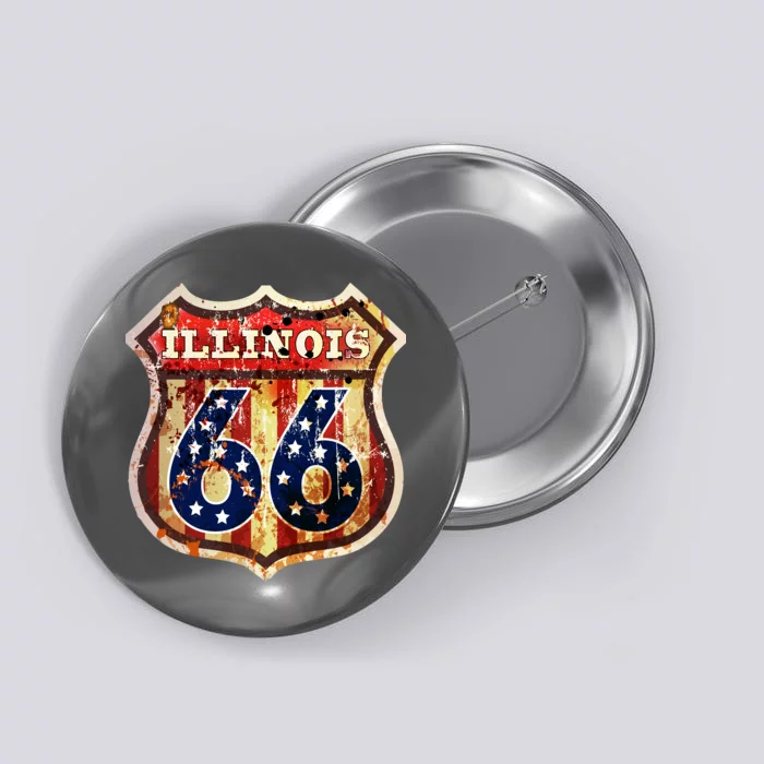 Route 66 Illinois Button