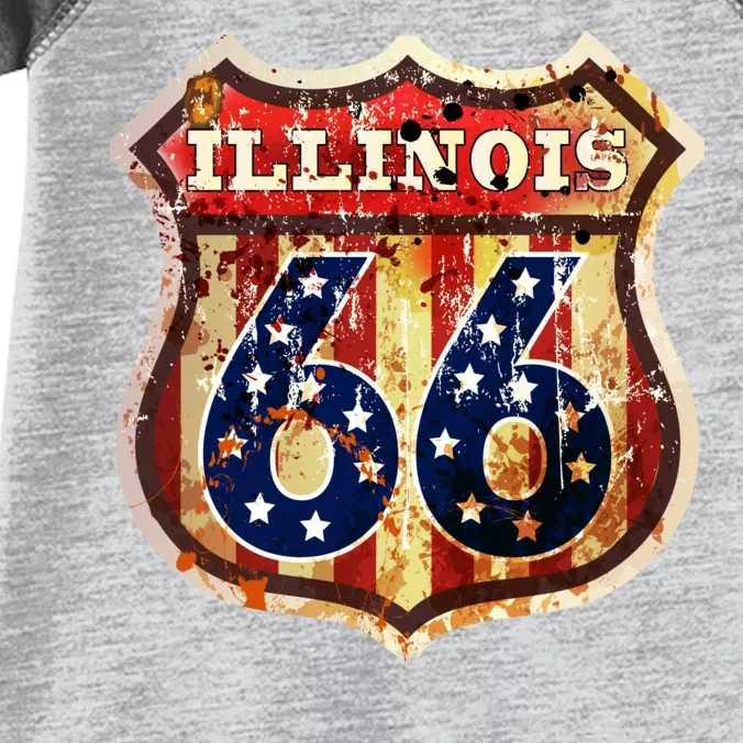 Route 66 Illinois Infant Baby Jersey Bodysuit