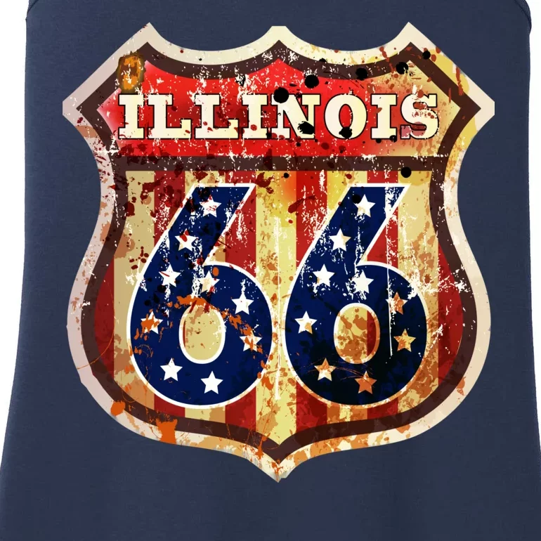 Route 66 Illinois Ladies Essential Tank