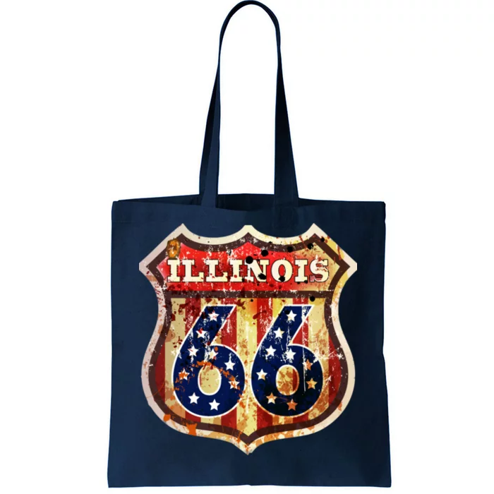 Route 66 Illinois Tote Bag