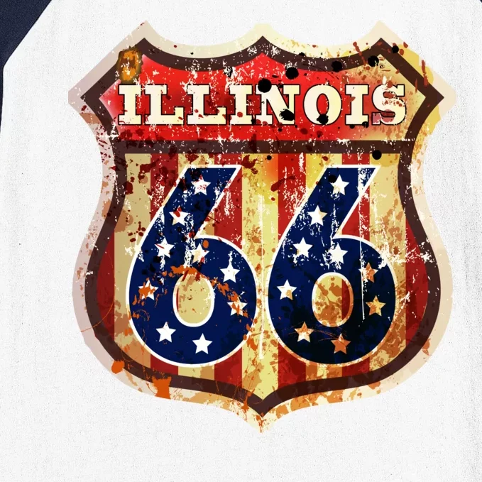 Route 66 Illinois Baseball Sleeve Shirt