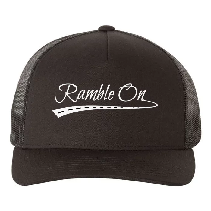 Ramble On World Traveler Gift Yupoong Adult 5-Panel Trucker Hat