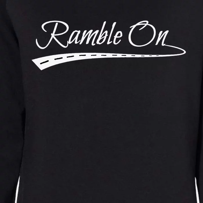 Ramble On World Traveler Gift Womens California Wash Sweatshirt