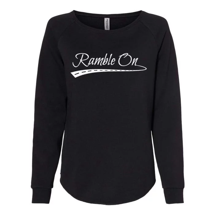 Ramble On World Traveler Gift Womens California Wash Sweatshirt