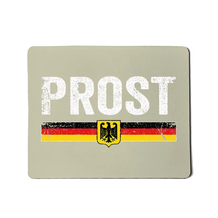 Retro Oktoberfest Women German Flag Prost Mousepad