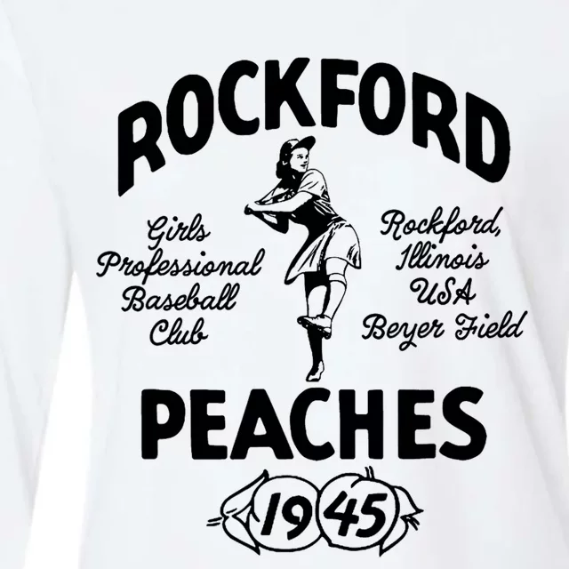 Rockford Peaches 1945 Womens Cotton Relaxed Long Sleeve T-Shirt