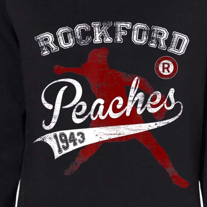 Rockford Peaches 1943 Womens California Wash Sweatshirt