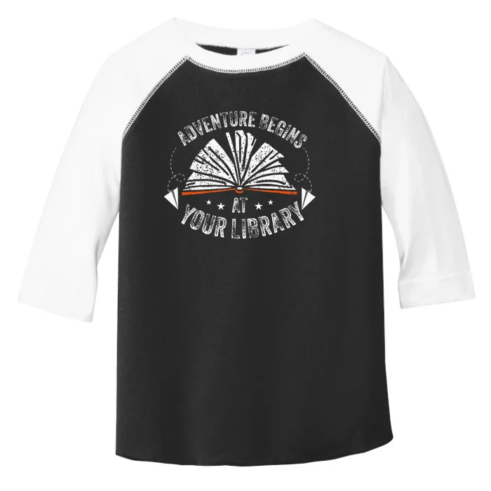 Reading Program 2024 Adventure Begins At Your Library Toddler Fine Jersey T-Shirt