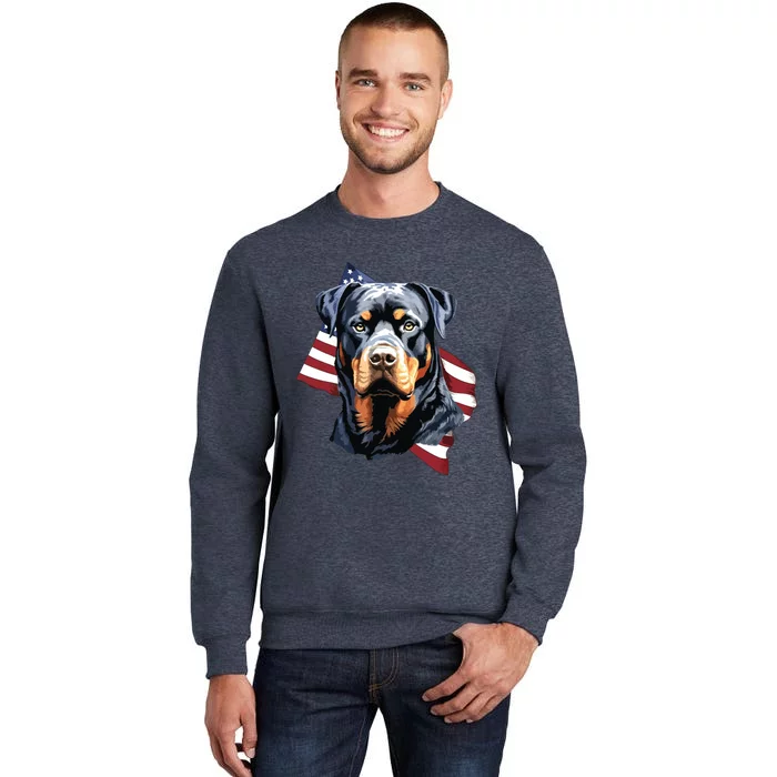 Rottweiler Patriotic 4th Of July Dog Lover American USA Sweatshirt