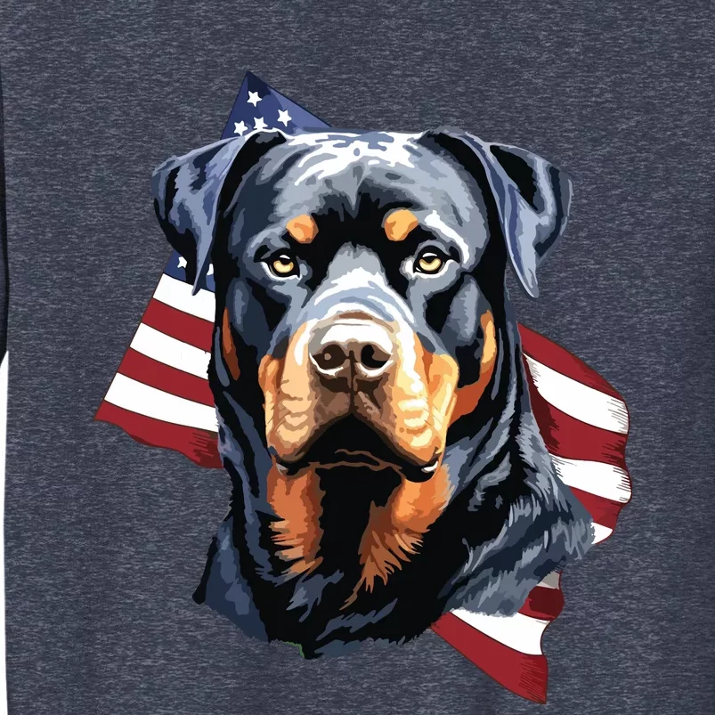 Rottweiler Patriotic 4th Of July Dog Lover American USA Sweatshirt