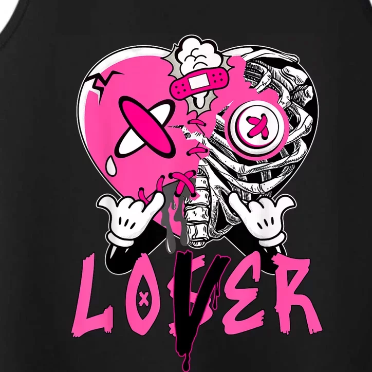 Racer Pink 5s Tee To Match Loser Lover Heart 5 Racer Blue Performance Tank