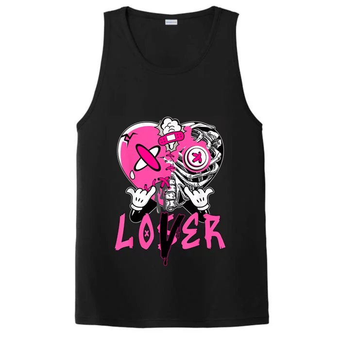 Racer Pink 5s Tee To Match Loser Lover Heart 5 Racer Blue Performance Tank