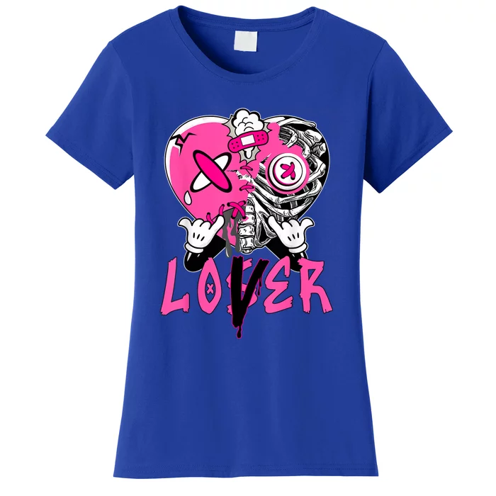 Racer Pink 5s Tee To Match Loser Lover Heart 5 Racer Blue Women's T-Shirt